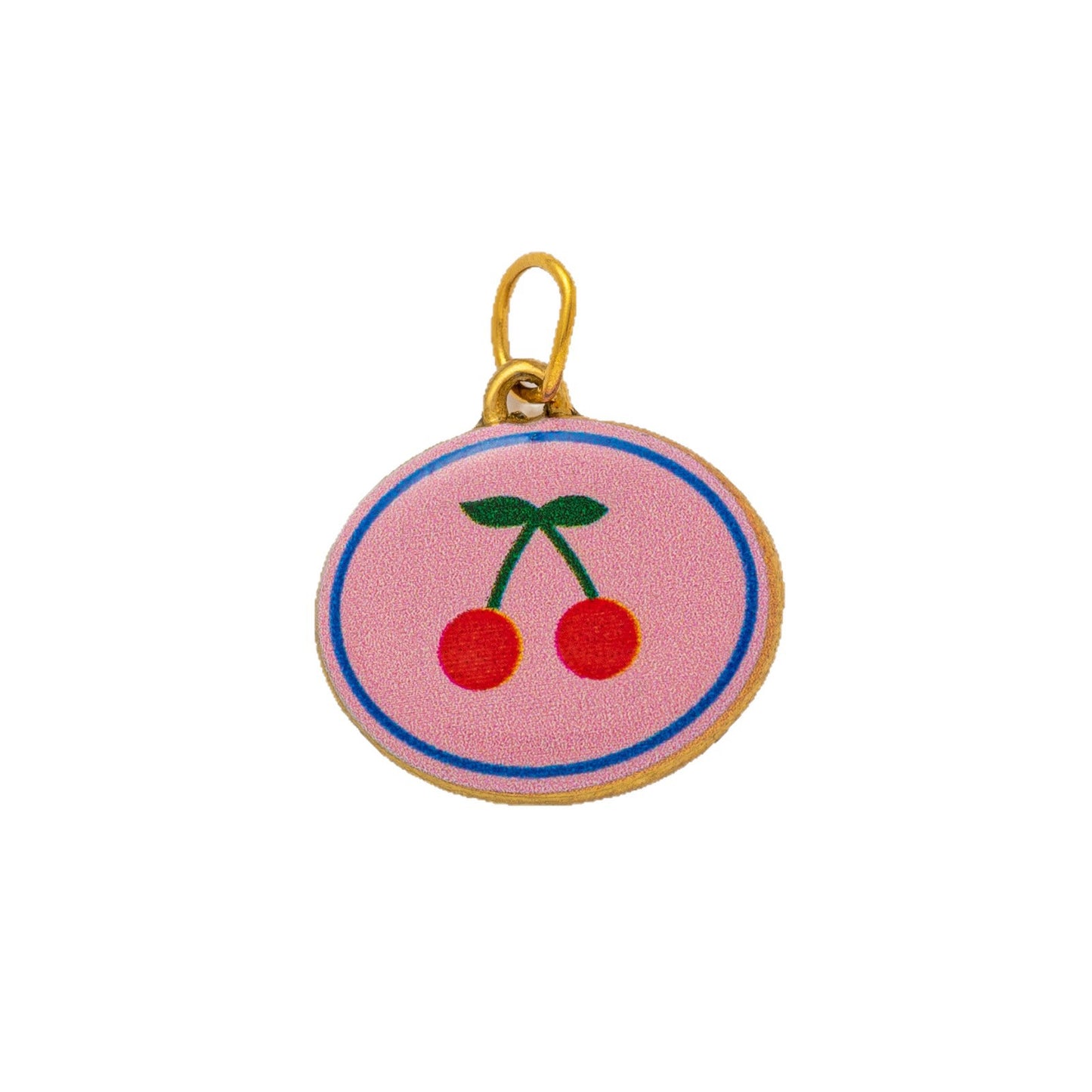 Dopamine Titanium Steel Plated Geometric Flower Strawberry House Bow Cherry Goose Pendant Necklace for Unisex