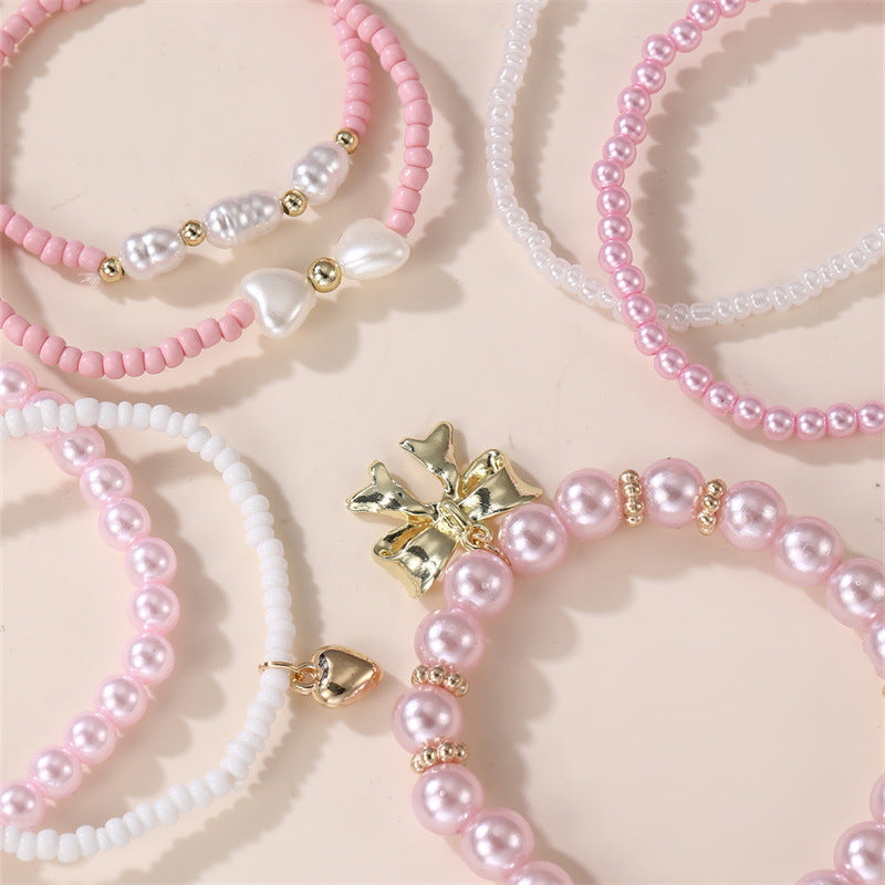 Pulsera infantil con forma de estrella bohemia en tema de océano azul con material de resina y artesanía hecha a mano