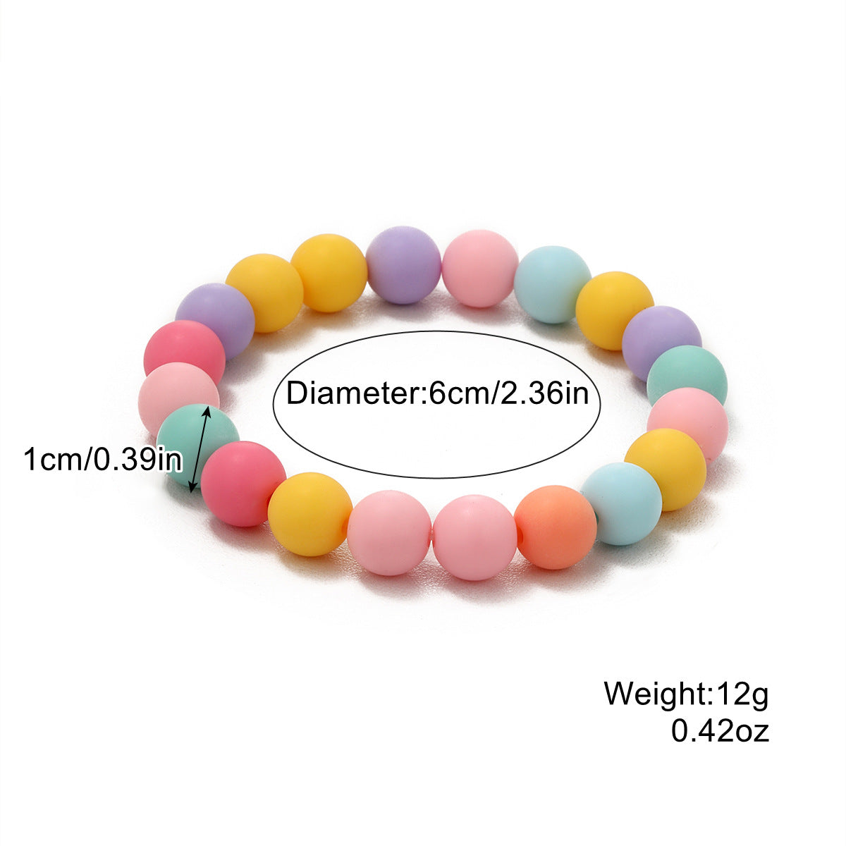 Set di bracciali in acrilico lucido a forma di cuore con lettere stile bohémien per donna