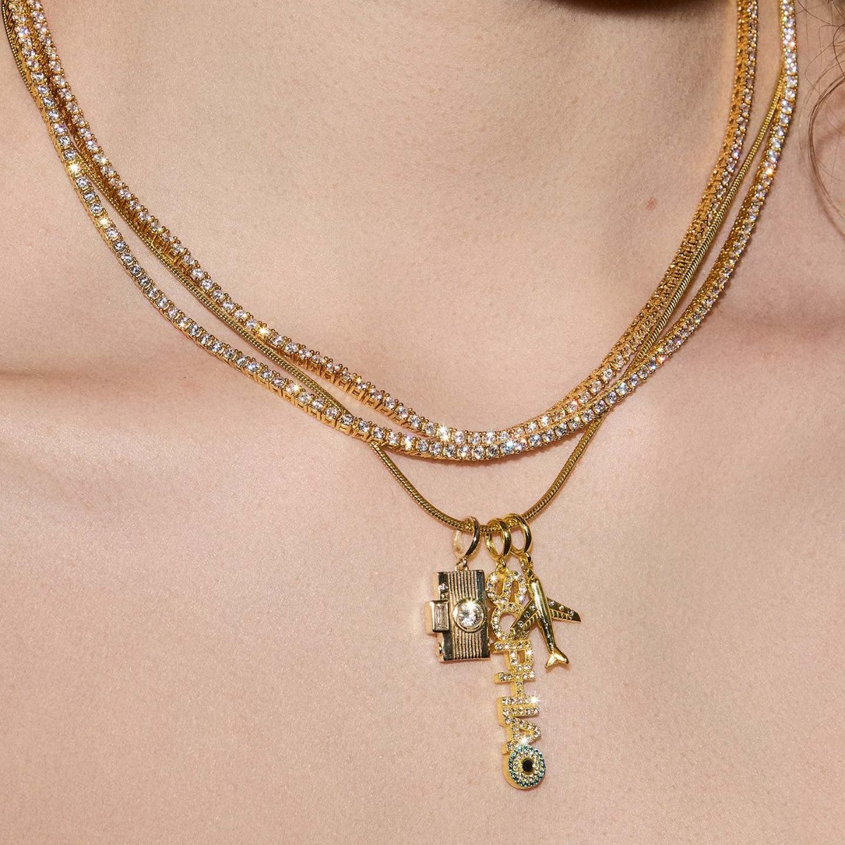 18K Gold Plated Stainless Steel DIY Charm Bar