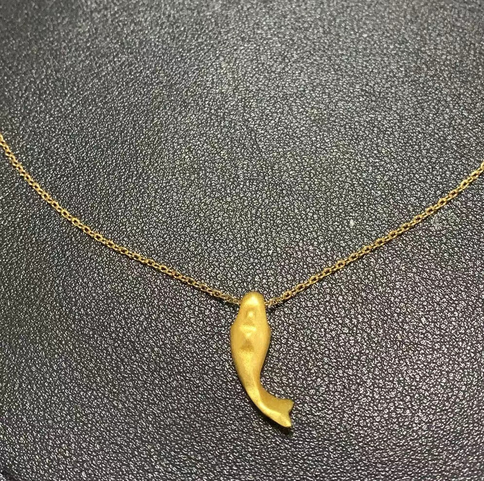 Design Originale 18K Placcato Oro Acciaio al Titanio Ciondolo Delfino Collana a Catena O Gioielli di Moda Unisex