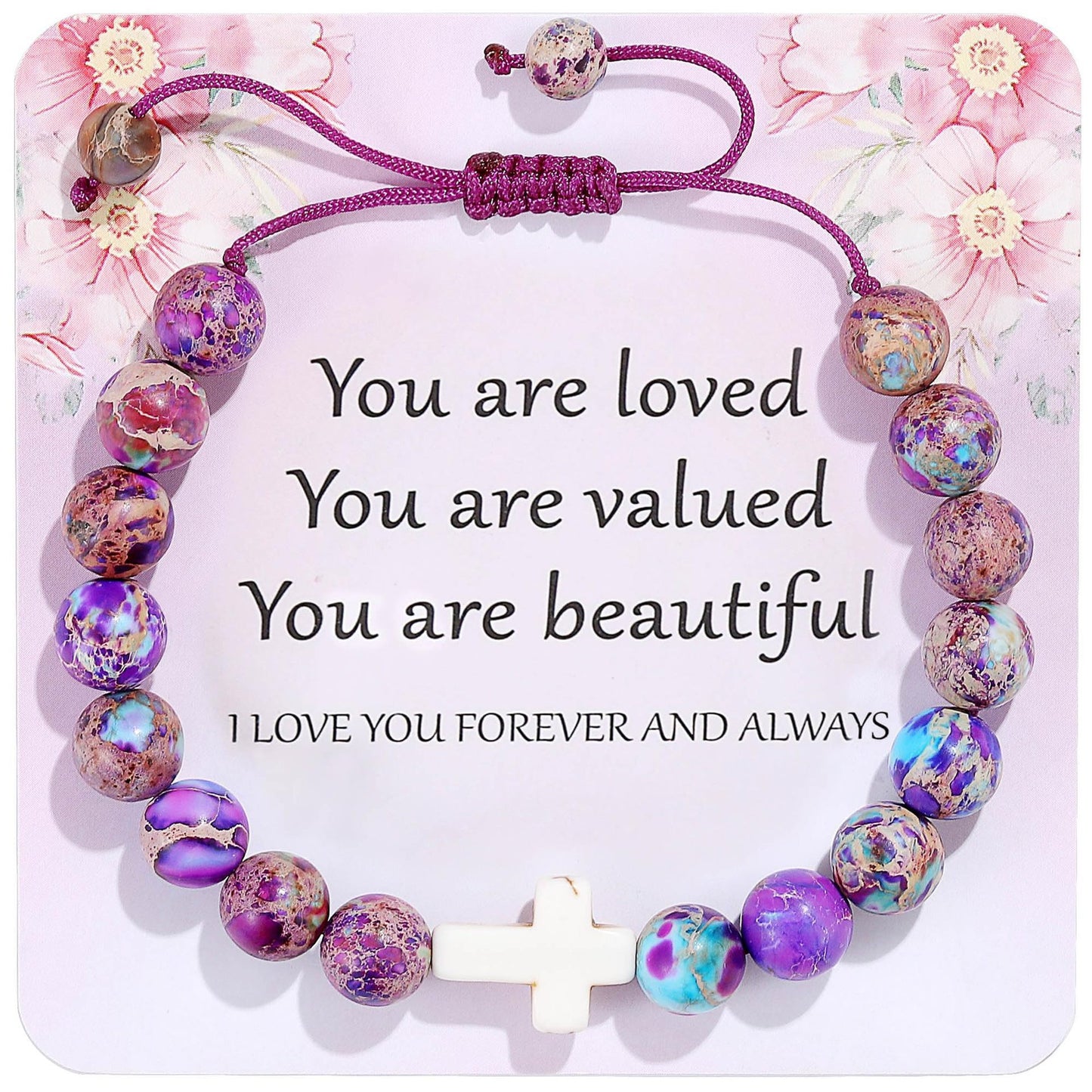 Elegant Agate Butterfly Floral Bracelet for Women
