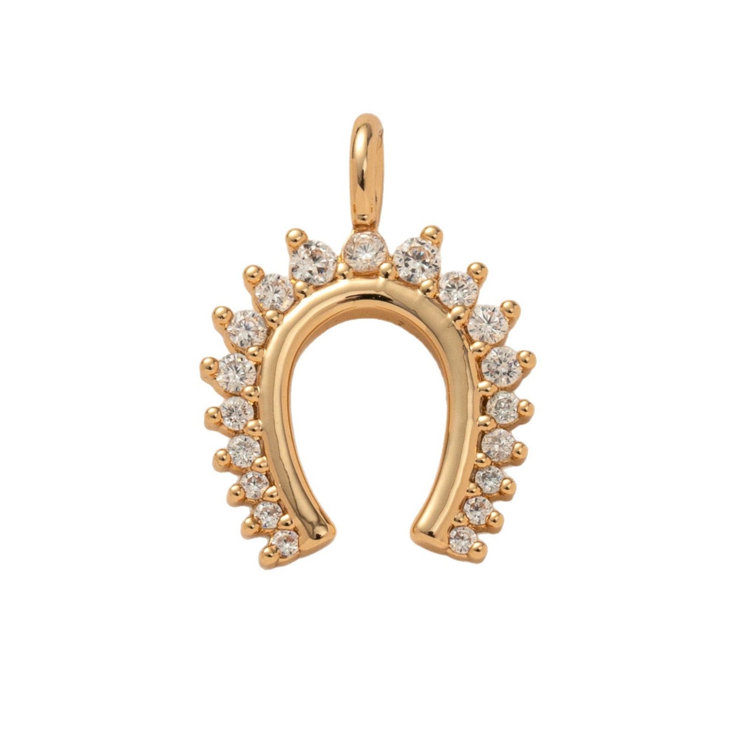 Heart Star Moon Plated Brass Necklace