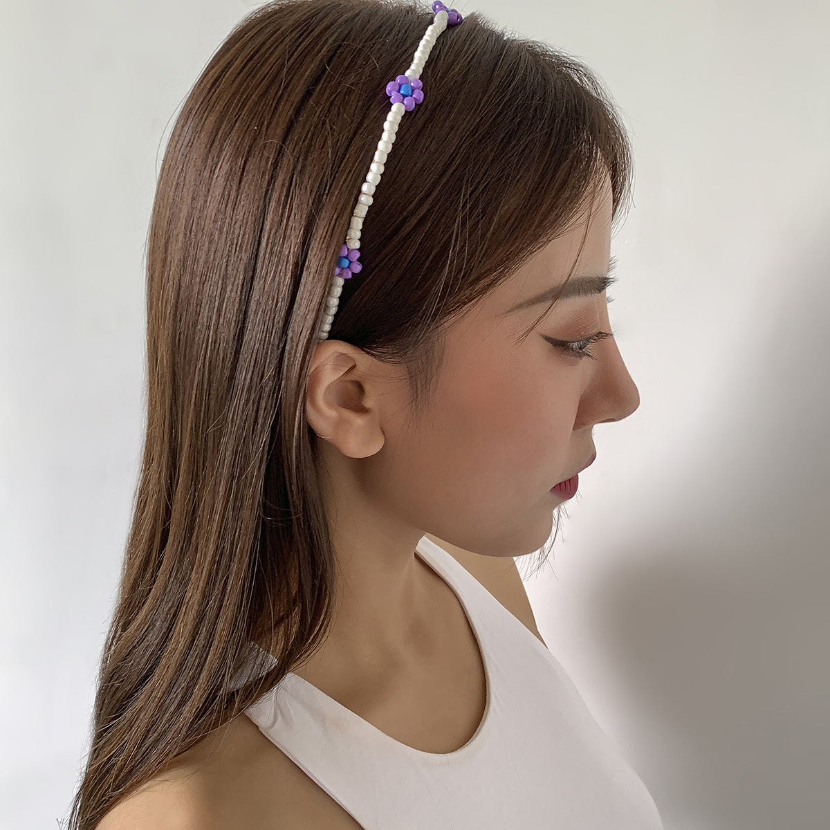 Vintage Woven Daisy Flower Headband for Women