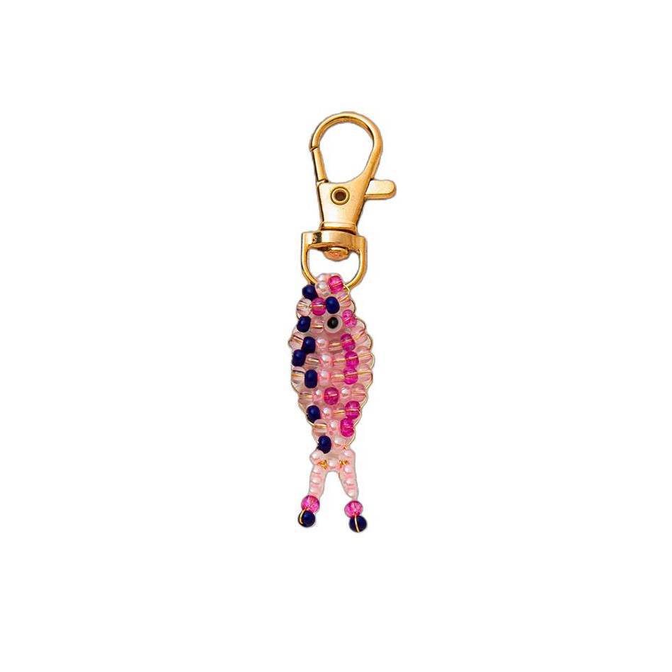 Minimalist Geometric Fish Brass Plated Pendant Unisex Keychain Bag Charm