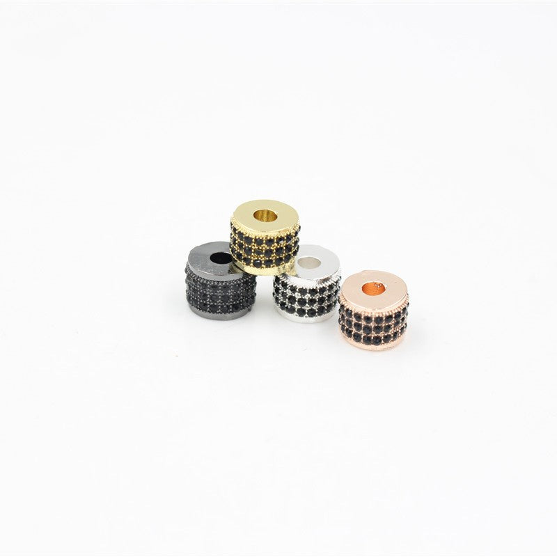 Plated Alloy Rhinestone Charm Bar