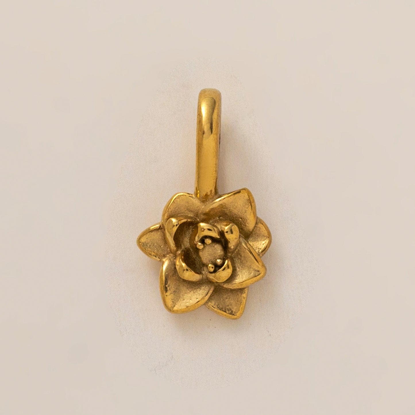 Vintage Floral 18K Gold Plated Stainless Steel PVD DIY Charm Bar