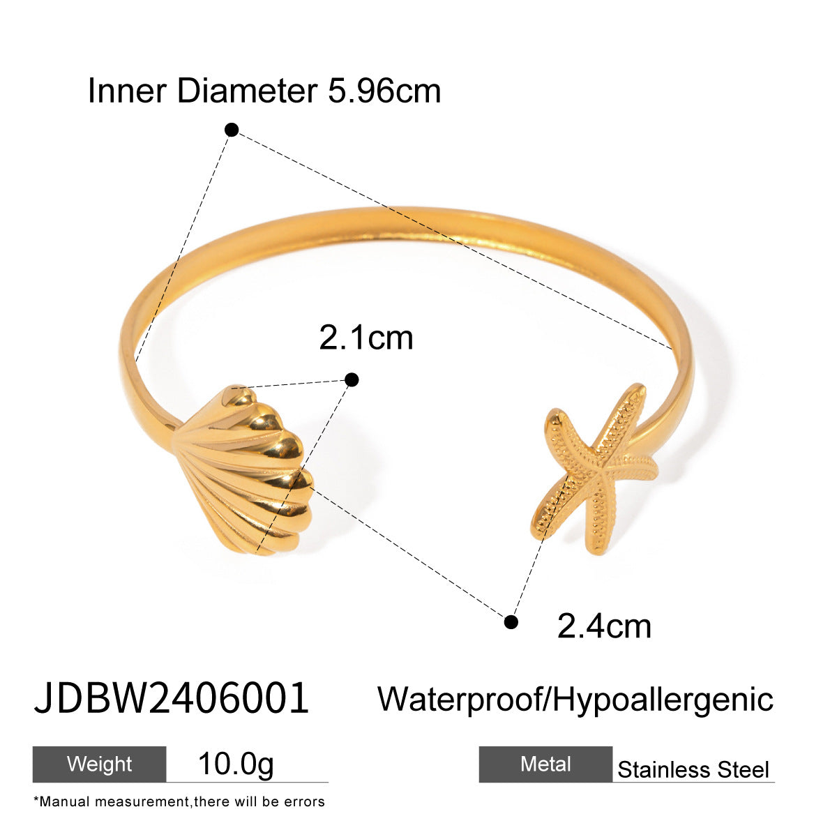 Collana girocollo minimalista da donna in acciaio inossidabile a forma di stella marina e conchiglia