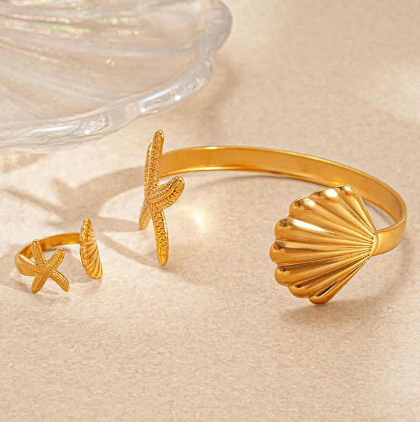 Pulsera de metal con patrón de cuadrícula geométrica de tono frío minimalista con acabado galvanizado para mujer