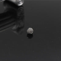 Plated Alloy Rhinestone Charm Bar