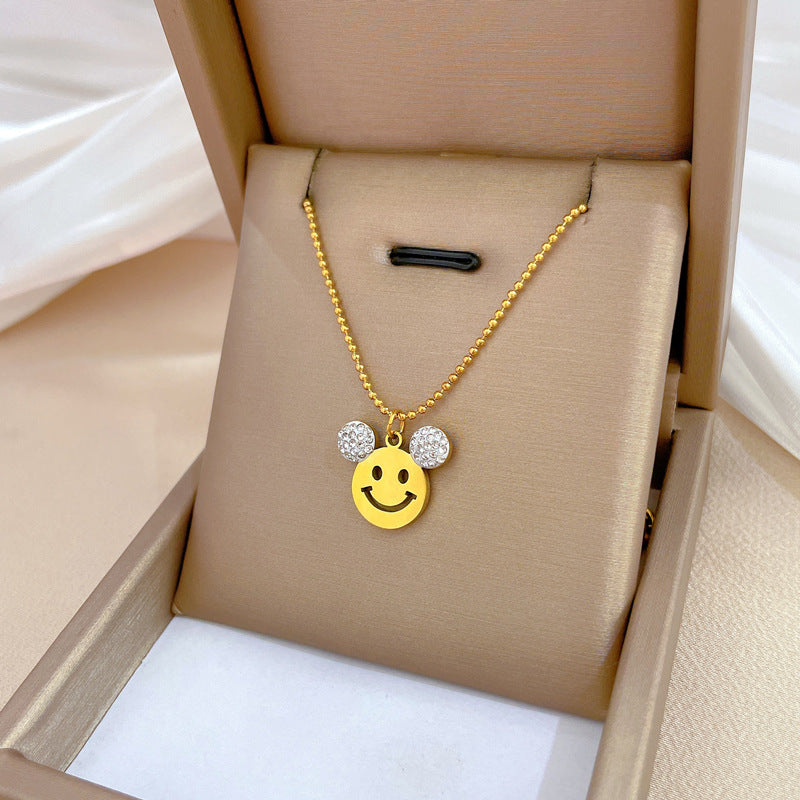 Minimalist Geometric Titanium Steel Plated Necklace for Unisex