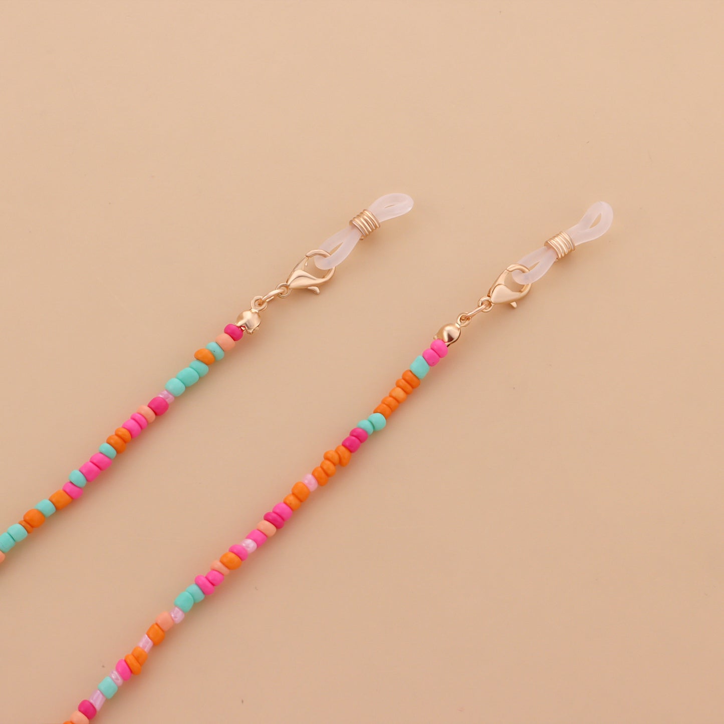 Trendy Colorful Pearl Beaded Alloy Eyeglass Chain for Women
