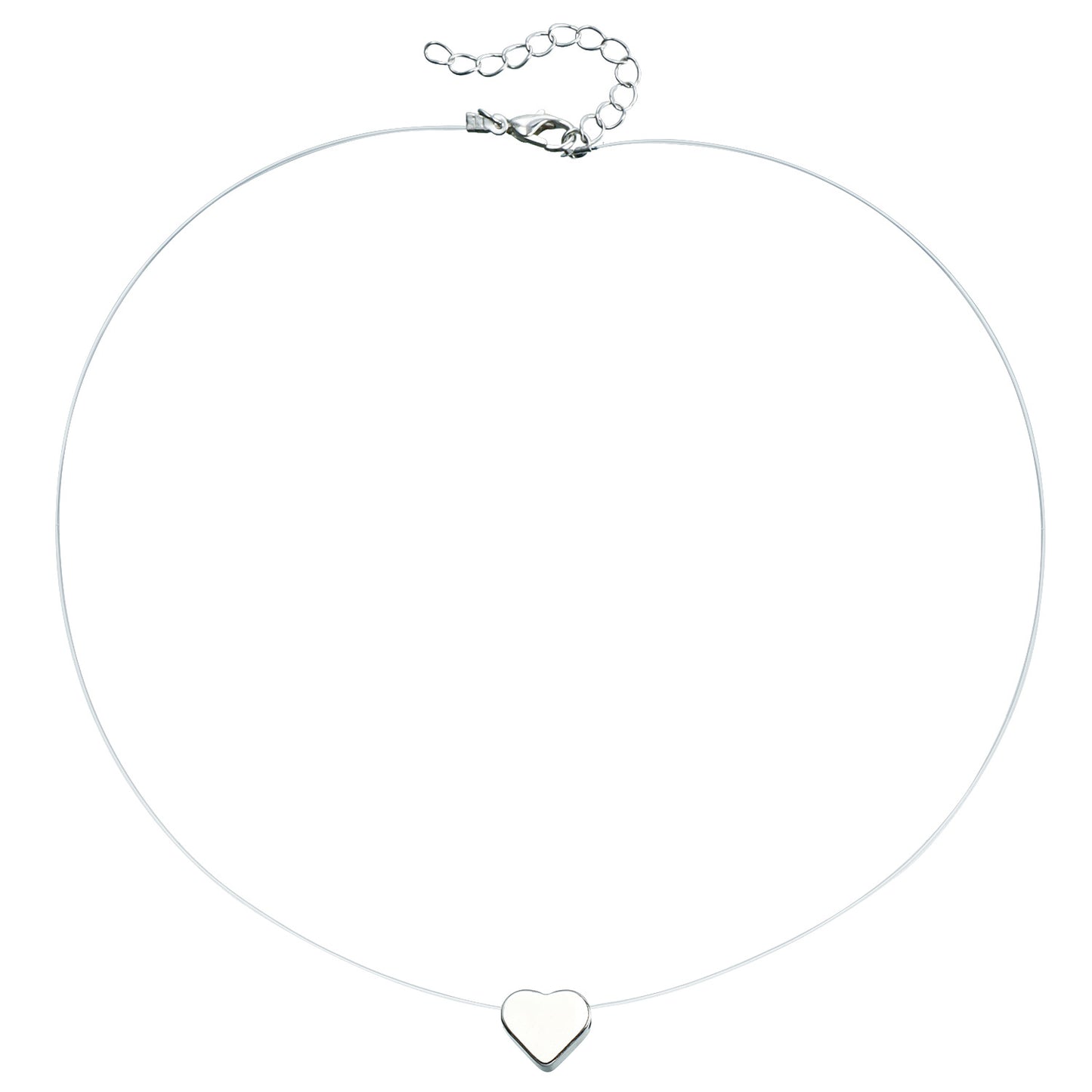Minimalist Geometric Alloy Necklace with Clear Crystal and Cubic Zirconia Inlay for Women