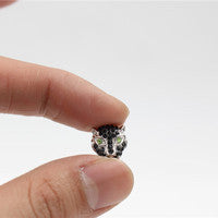 Plated Alloy Rhinestone Charm Bar