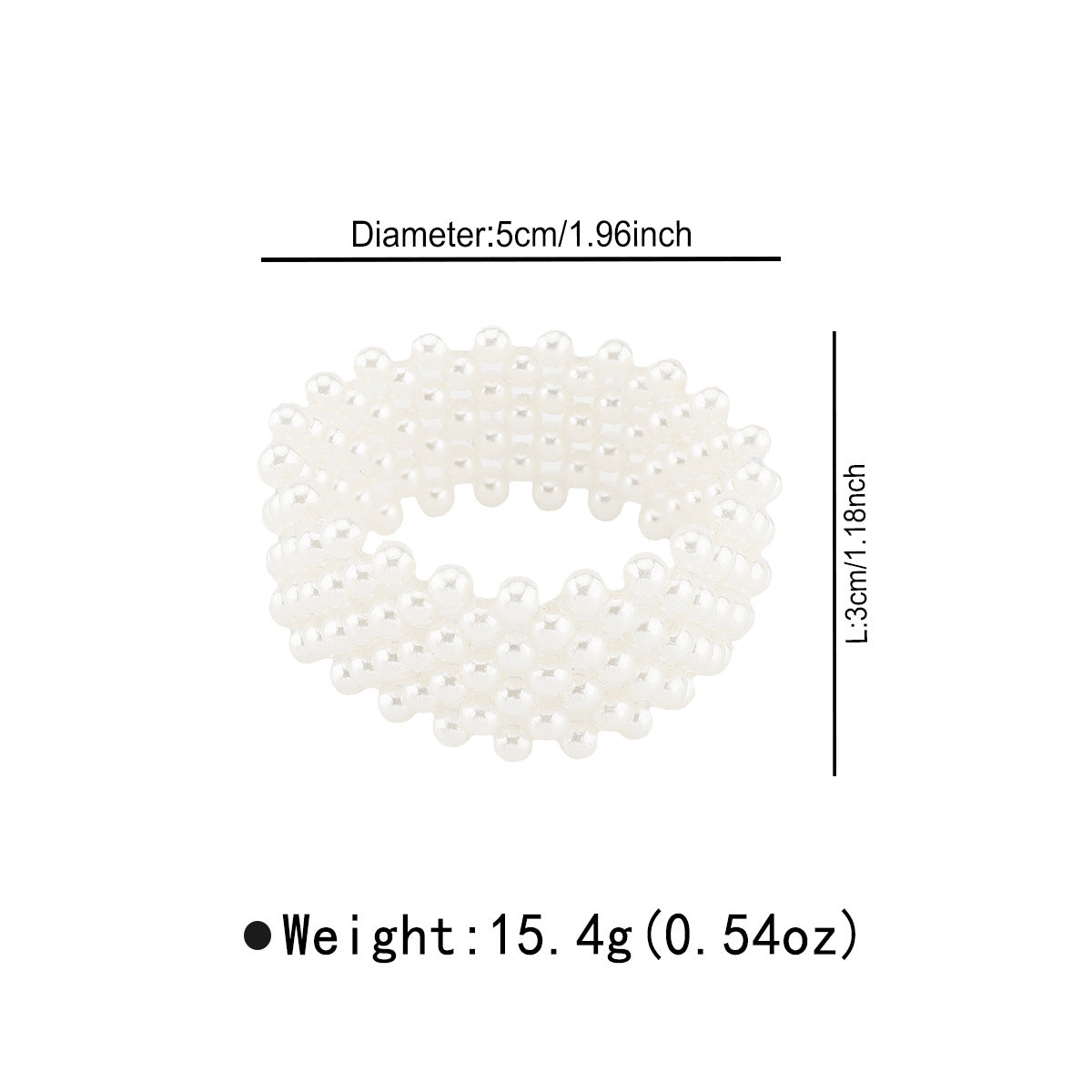 Fashionable OL Style Elastic Pearl-Style Bracelet for Women Handmade Woven Bangle with Natural Aesthetic