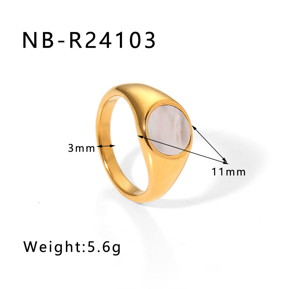 Elegante Anello in Acciaio Inossidabile con Trama Intrecciata e Intarsio di Strass con Motivi a Foglia, Onde e Forme Geometriche per Uomo e Donna