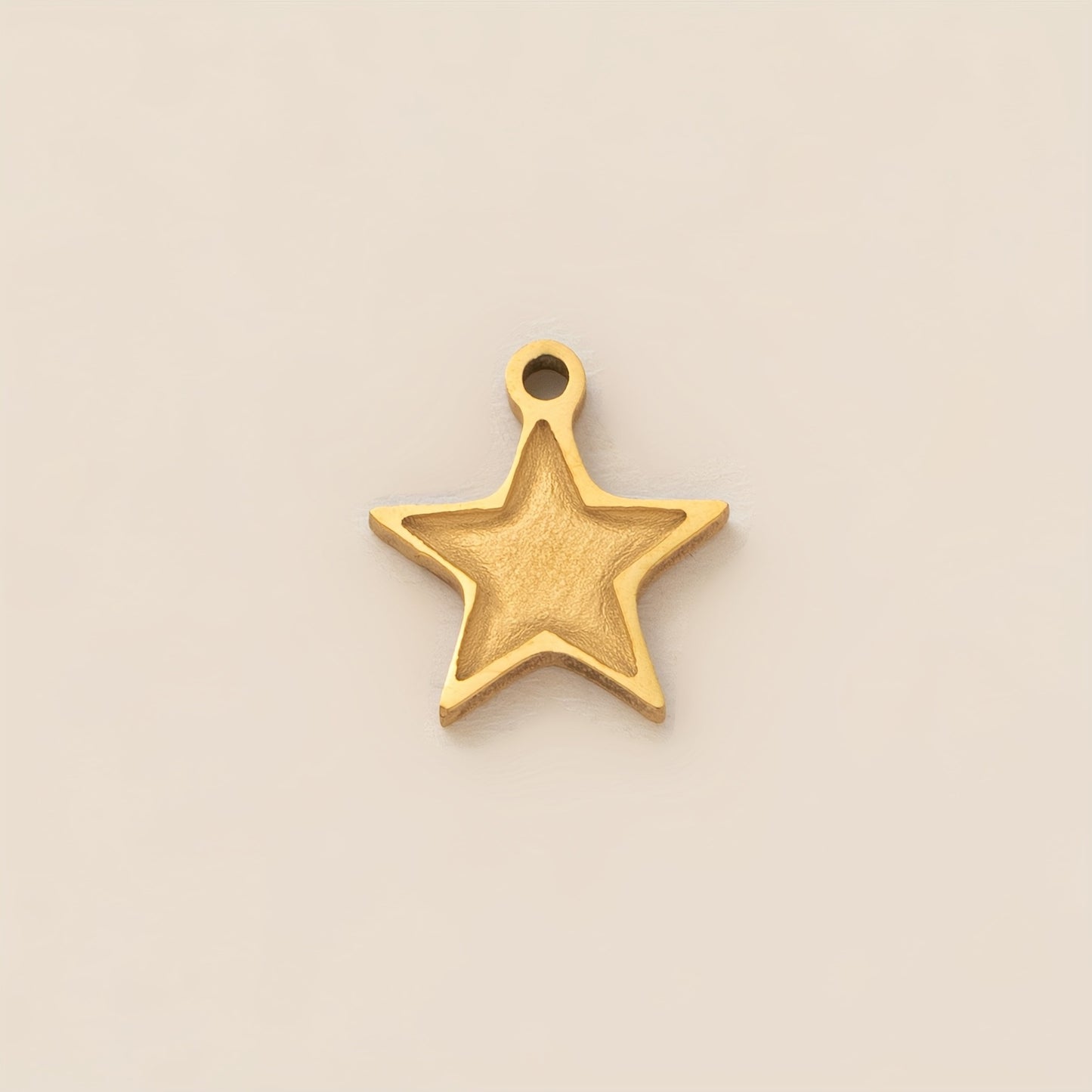 Minimalist Stainless Steel Plated Star Moon Round Square Geometric Charm Bar