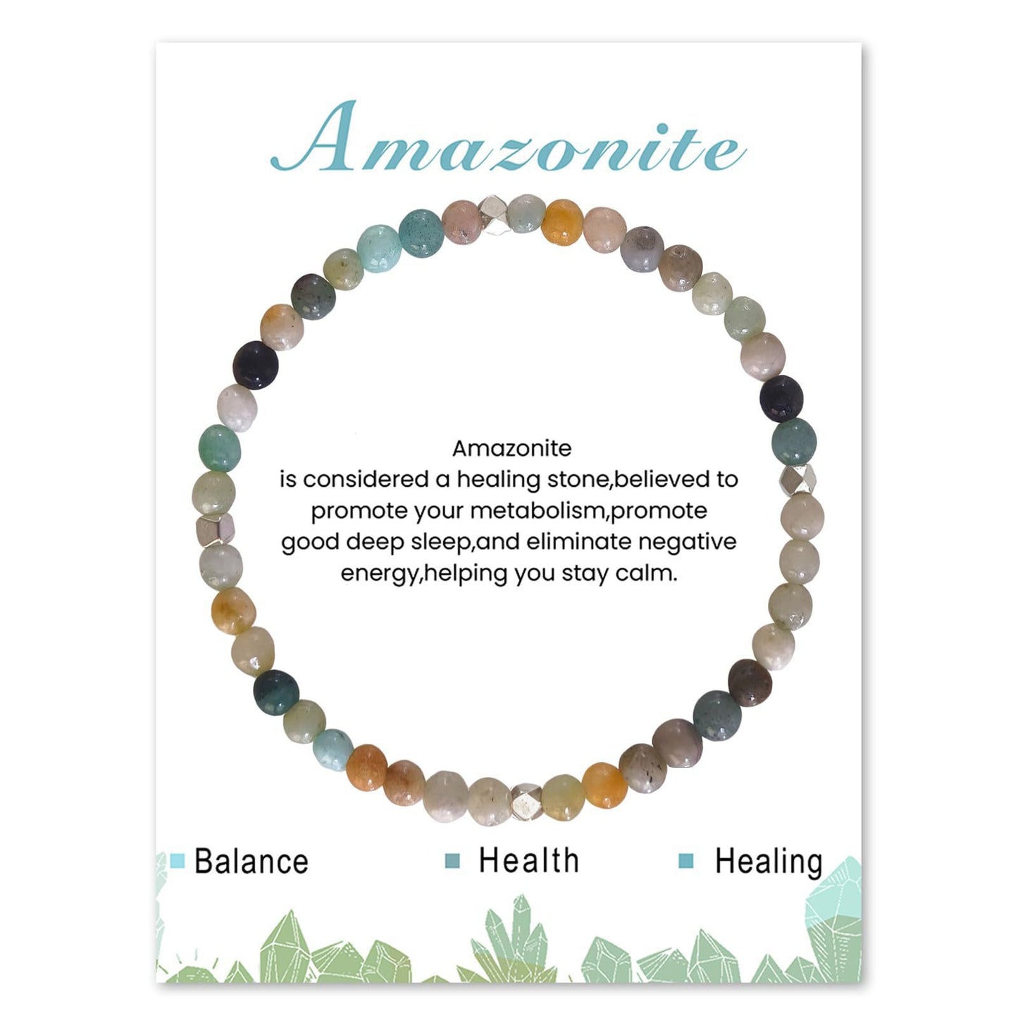 Vintage Geometric Agate Beaded Bracelet Unisex Handmade Jewelry