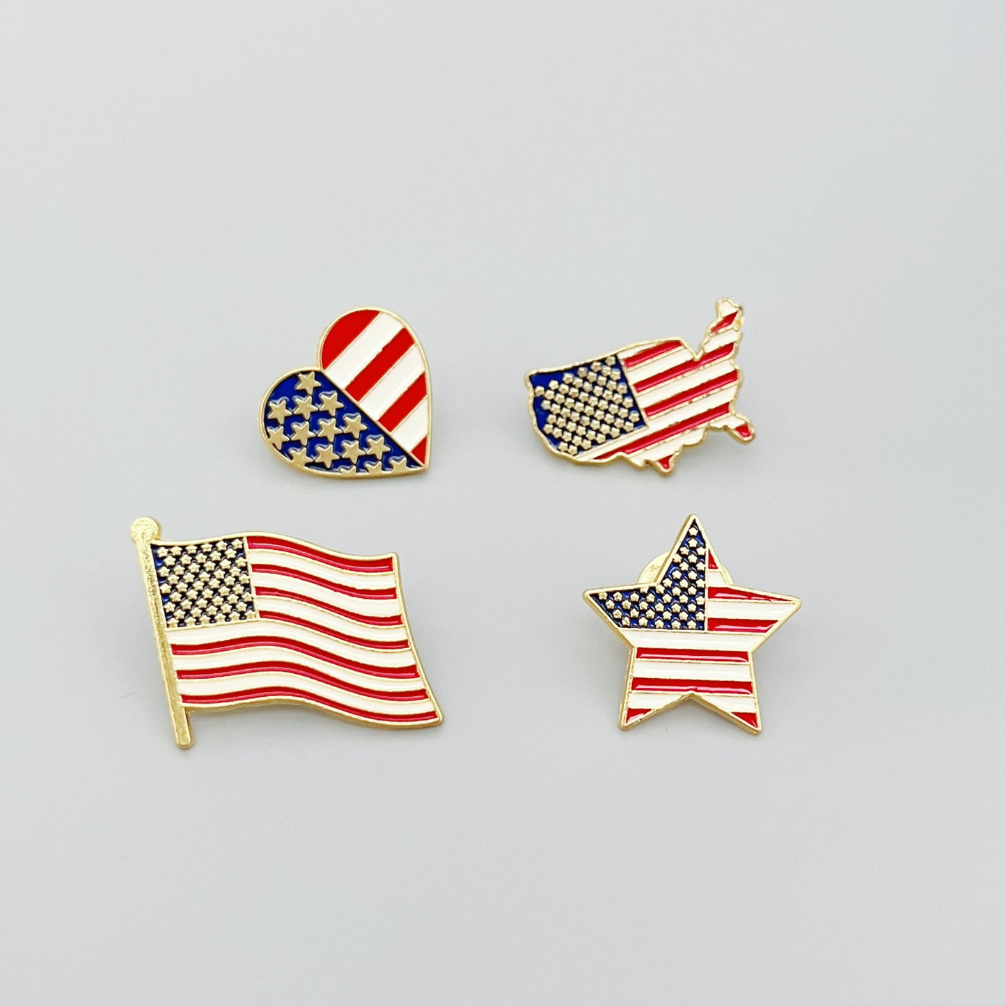 Fashion Business Drip Oil Zinc Alloy Star Heart Brooch Pin for Unisex