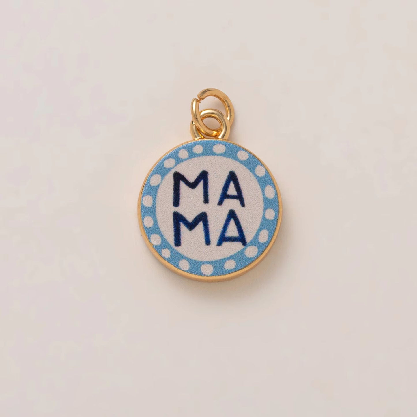 Minimalist Floral Pattern Brass PVD Plated Charm Bar