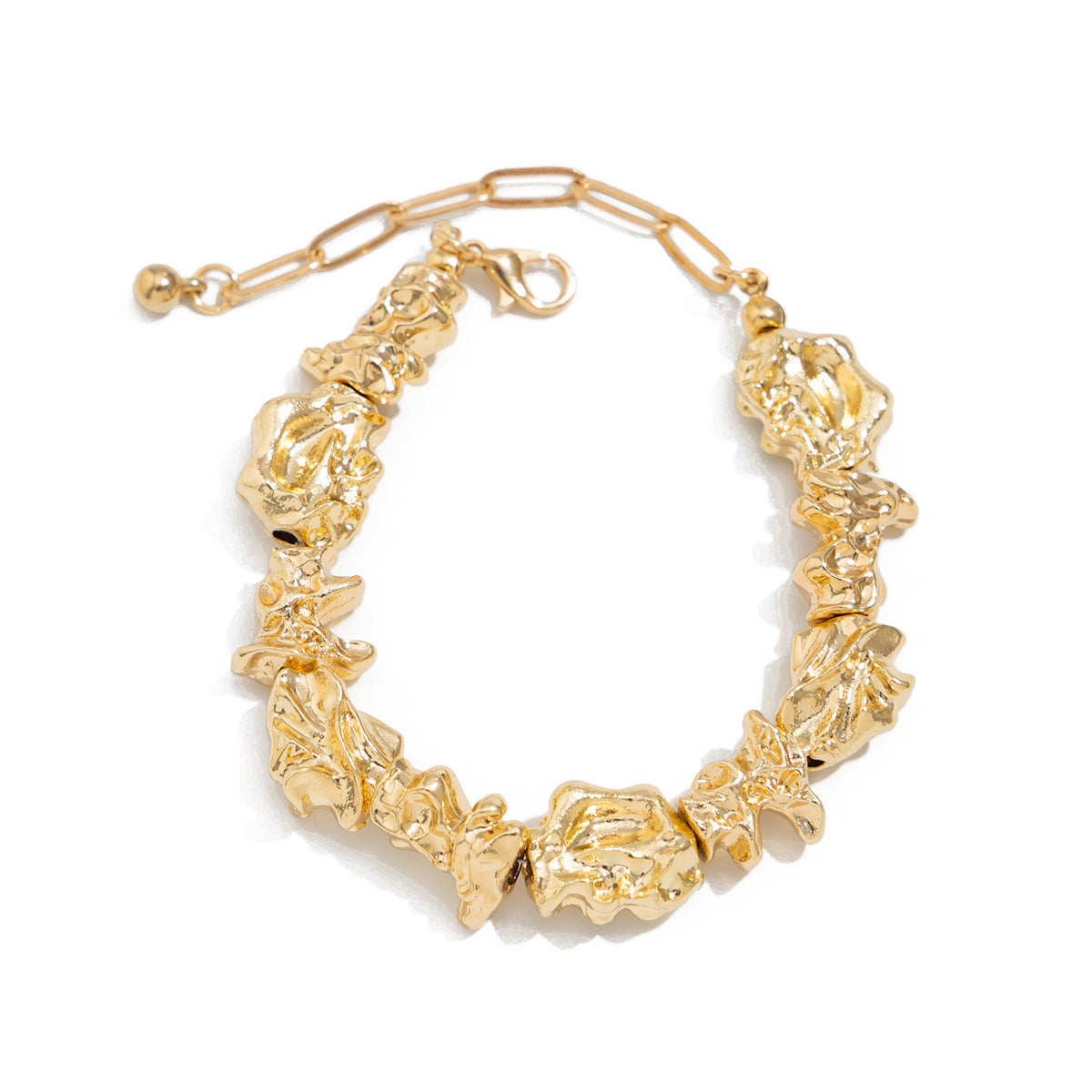 Collar Gargantilla Minimalista de Aleación con Forma Geométrica Irregular y Acabado Galvanizado para Mujer