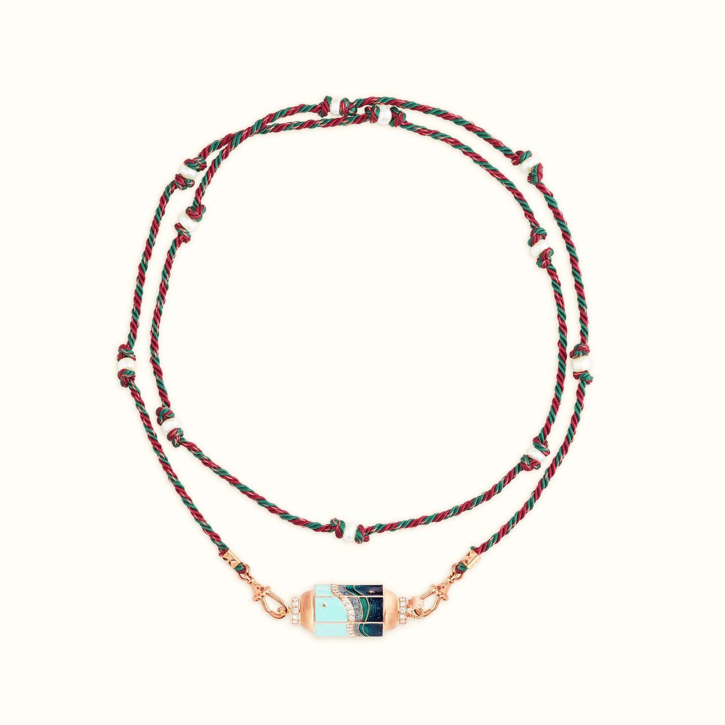 Collana Amore Tarot Occhio Stellare Geometrico in Rame Placcato Oro con Catena Regolabile