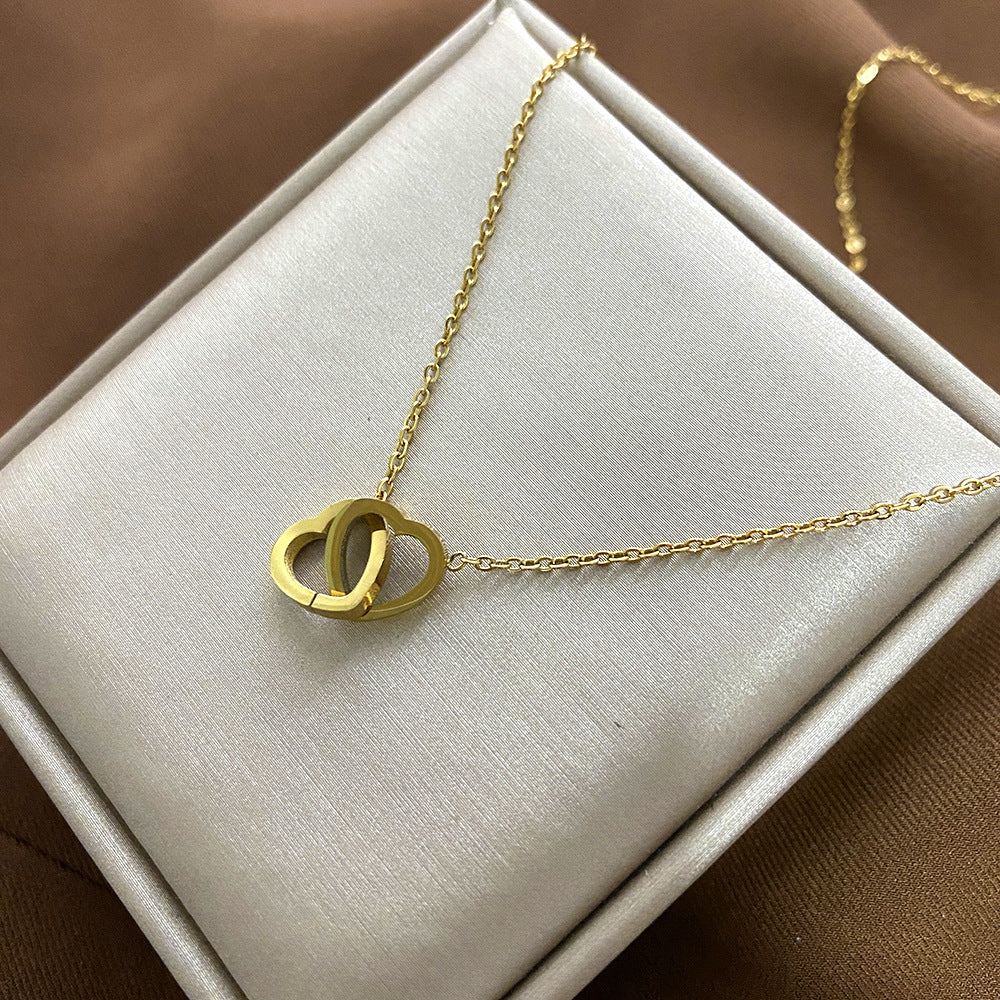 Minimalist Animal-Shaped Titanium Steel Plated Clavicle Necklace for Women