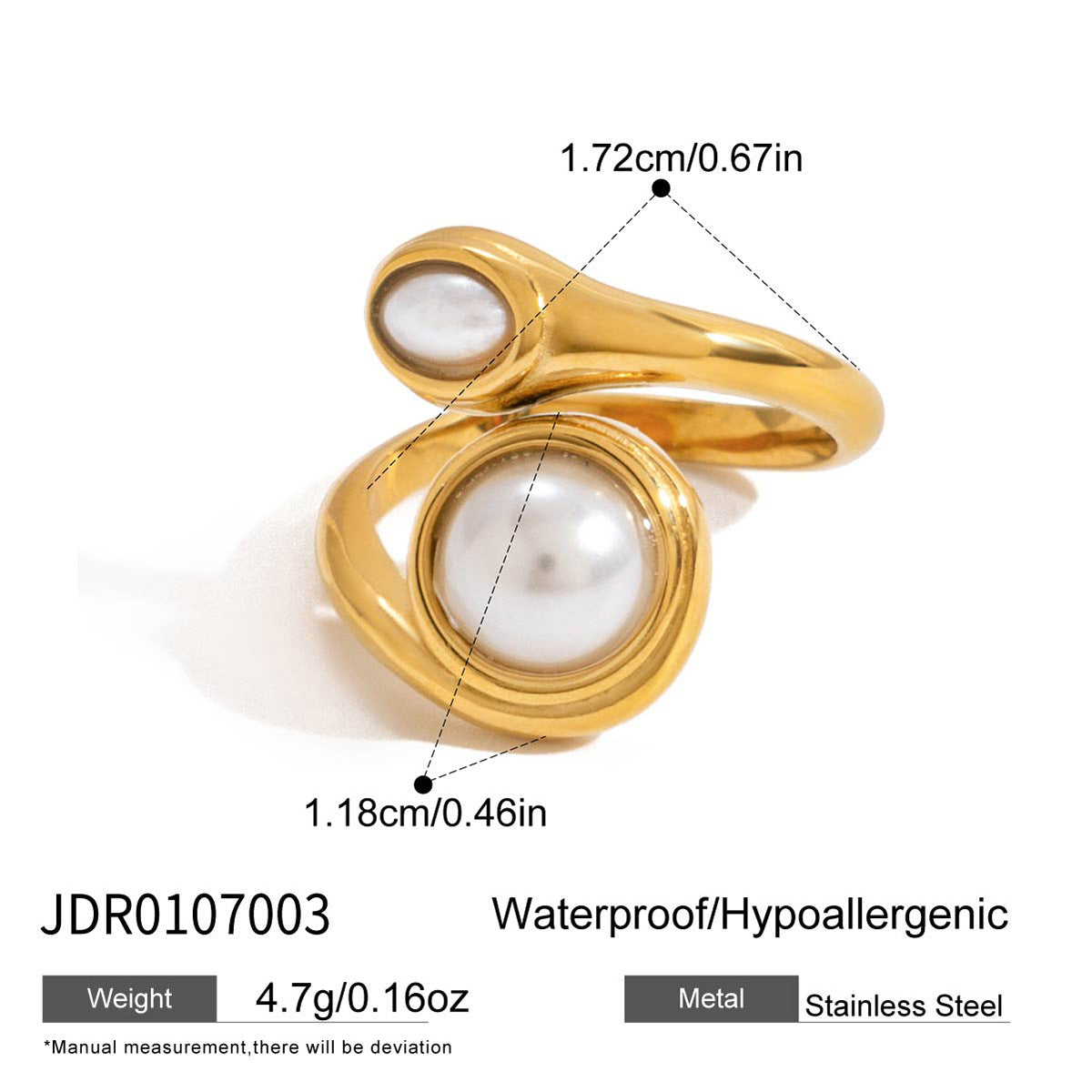 Pulsera de puño de acero de titanio en forma de corazón a la moda para mujer con incrustaciones de diamantes de imitación y acabado chapado