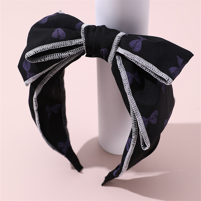 Minimalist Pink Bow Fabric Headband for Girls Summer Children's Hair Accessory Princess Style