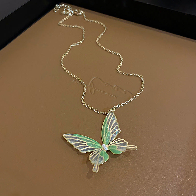 Collana Sweet Dopamine con perle barocche in lega di zinco con finitura placcata e ciondolo geometrico, delicata catena a clavicola da donna