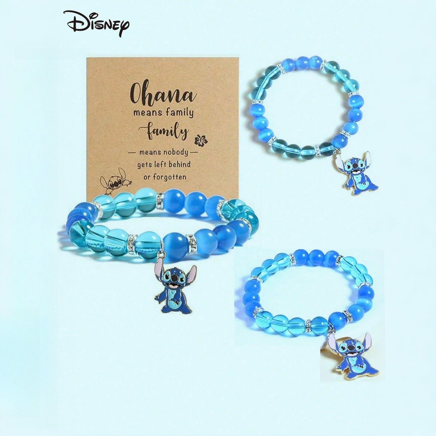 Bracciale per bambini fatto a mano con perline a forma di stella in resina, con design della Principessa Anna e accenti di cristallo
