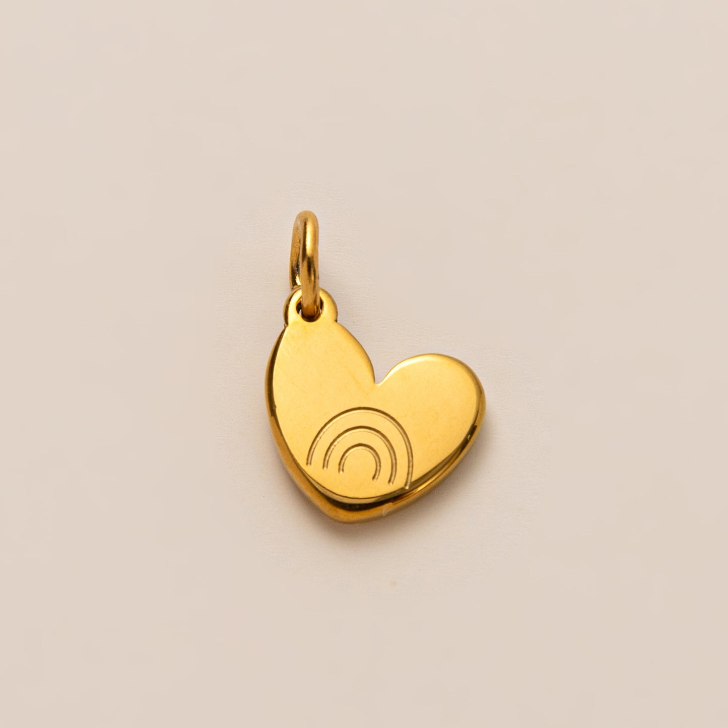 18K Gold Plated PVD Stainless Steel Heart Star Rhinestone Charm Bar with Cable Chain for Unisex