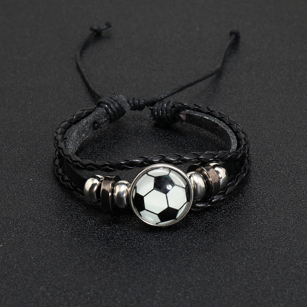 Unisex Geometric Leather Bracelet