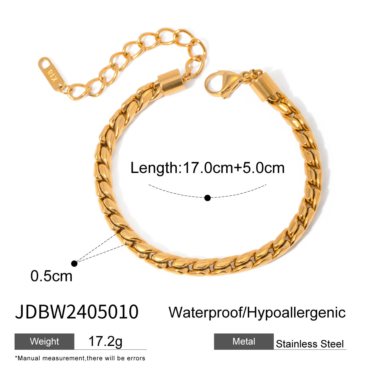 Minimalist Titanium Steel S-Link Necklace for Women Stainless Steel Electroplated Irregular Cold-Tone Jewelry