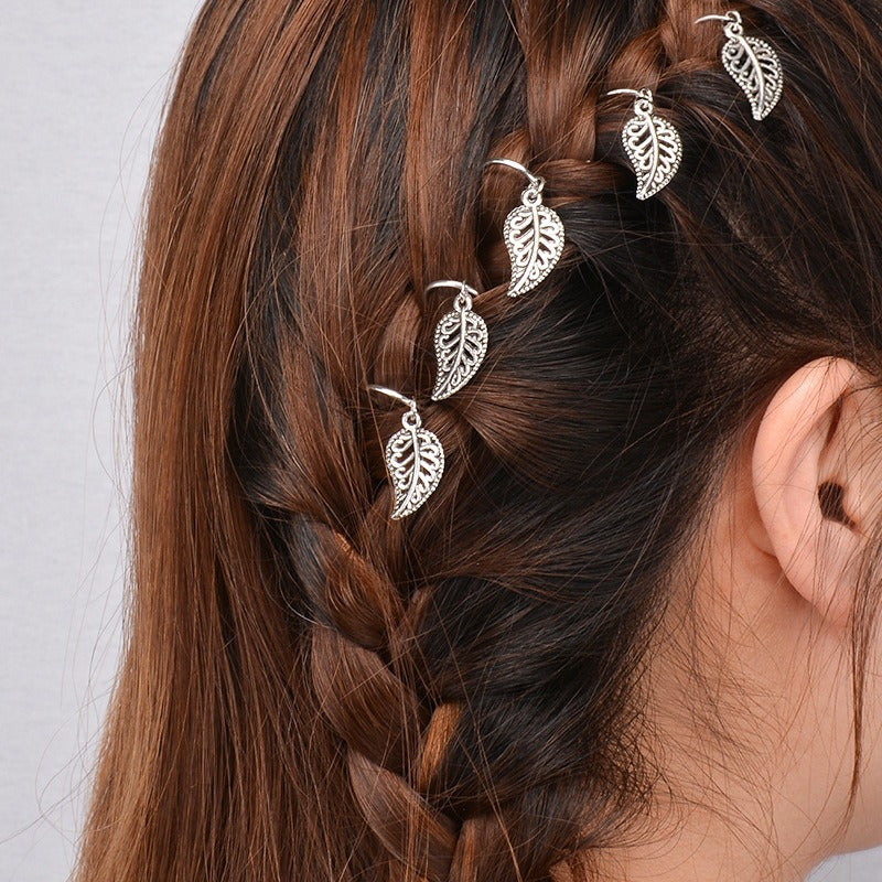 Streetwear Plated Alloy Star Leaf Cross Hair Accessories for Women