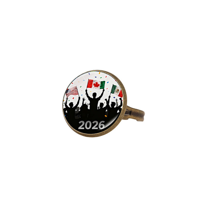 Sporty Geometric Alloy Plated Ring Unisex Fashion Jewelry