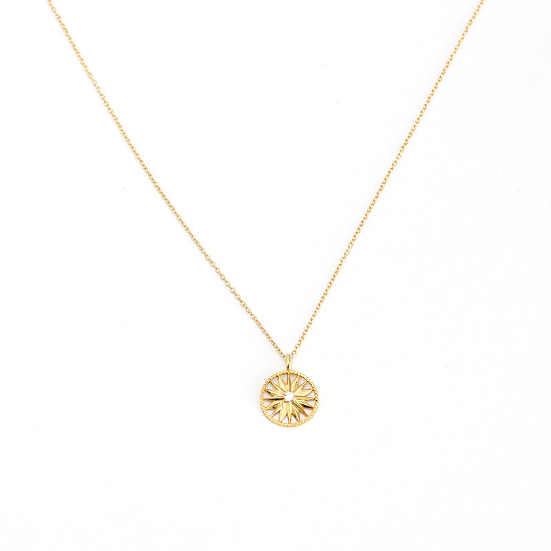Minimalist 925 Sterling Silver Star Geometric Pendant Necklace for Women