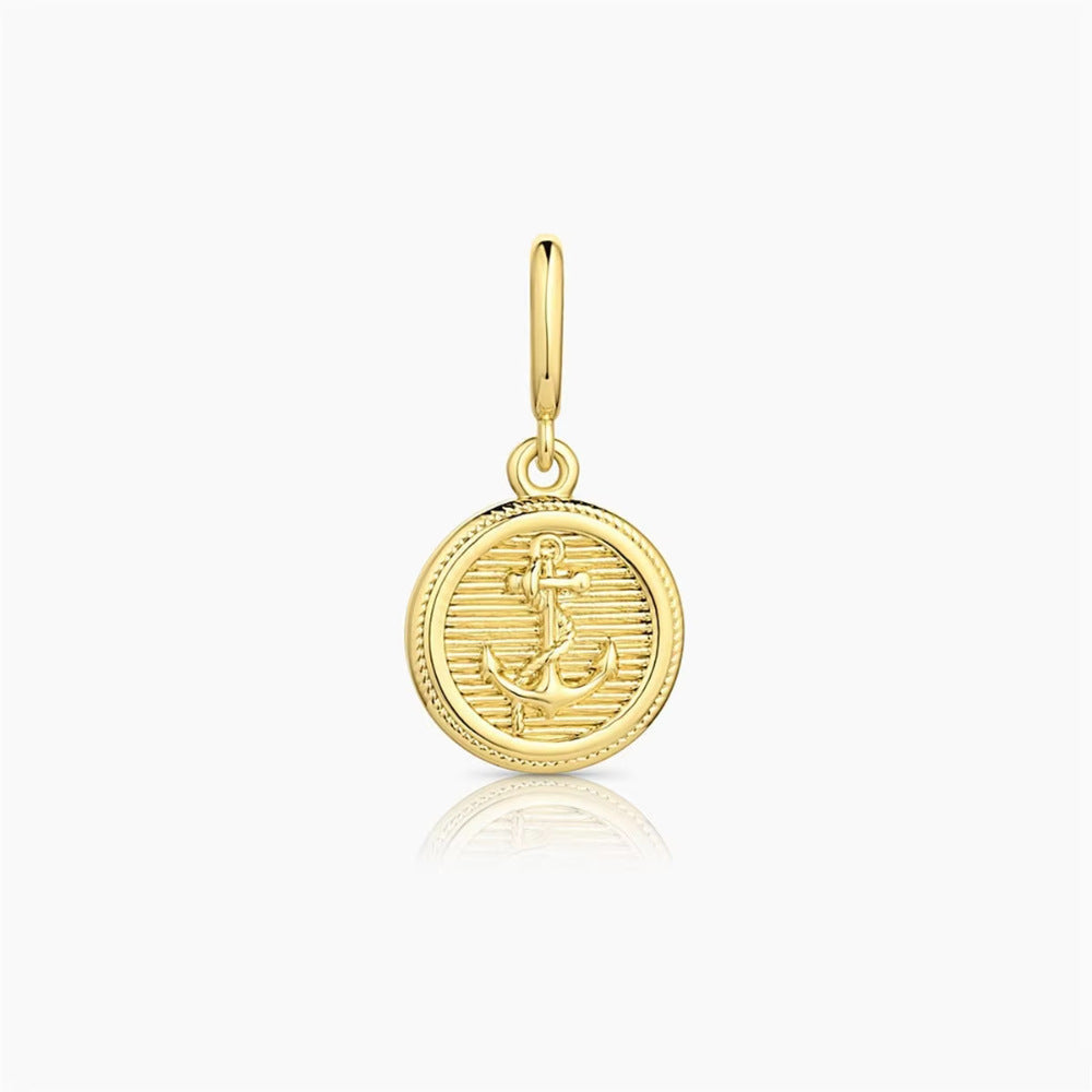 Minimalist Gold Plated Brass Pendant Necklace with Heart Moon Star Butterfly and Floral Design
