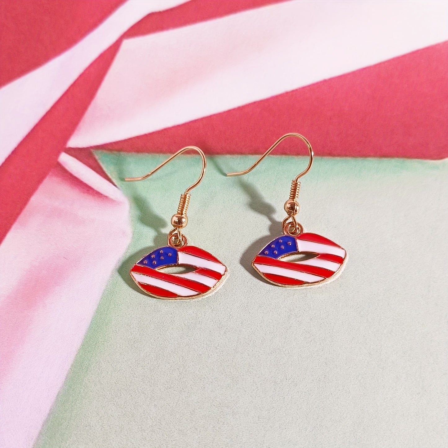 Set di orecchini e collana in lega a forma di cuore e stella a goccia d'olio, stile alla moda, unisex