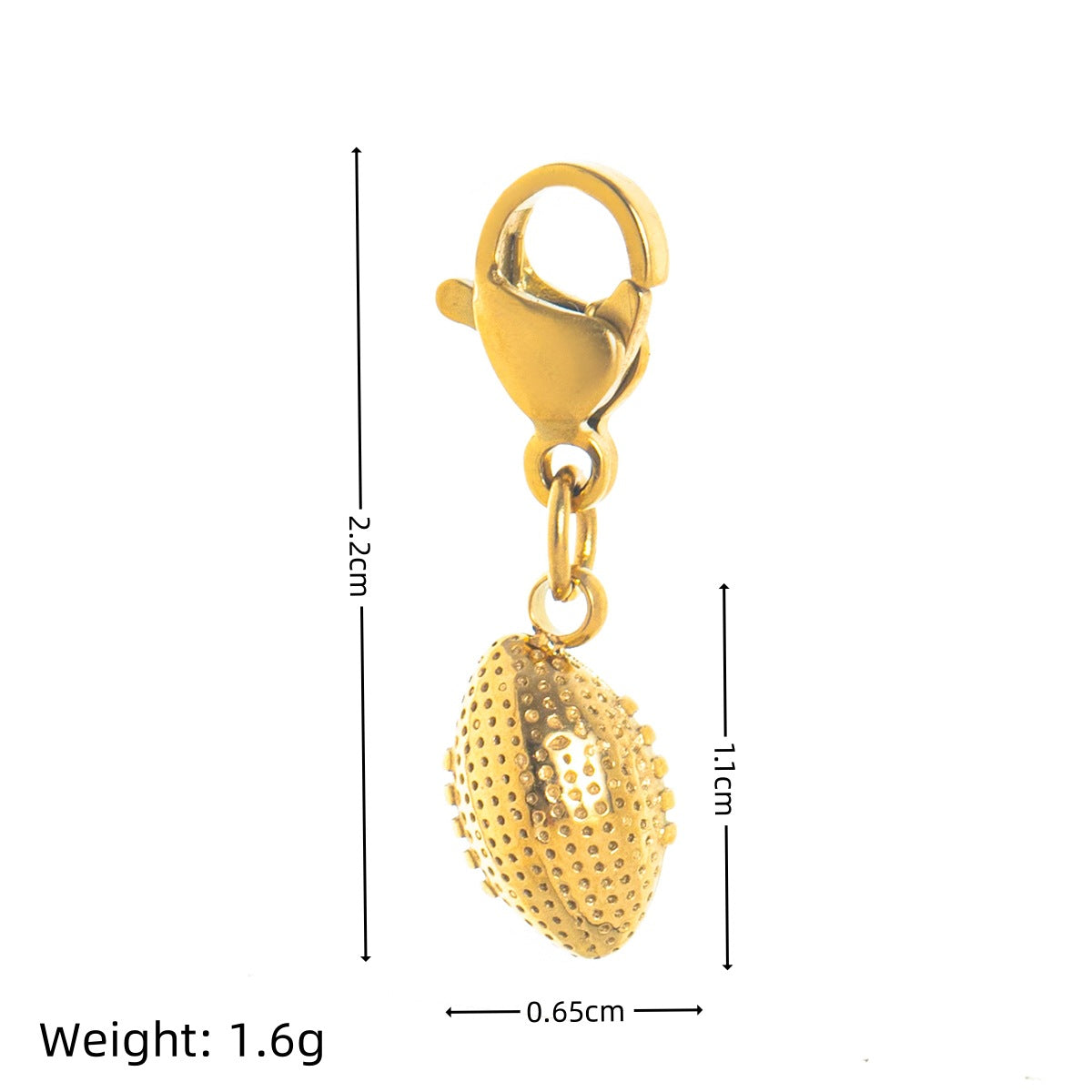 Sporty Stainless Steel Heart Geometric Round PVD Titanium Steel Pendant Necklace for Unisex