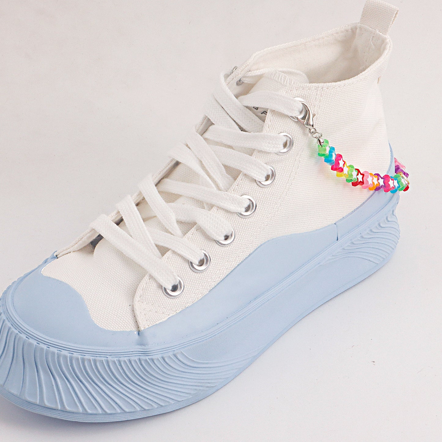 Fashionable Geometric Alloy Anklet for Women with Colorful Star Design, Minimalist Adjustable Foot Chain