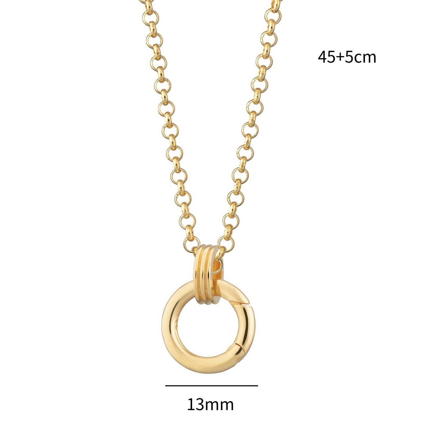 Vintage Heart Brass Plated Charm Bar