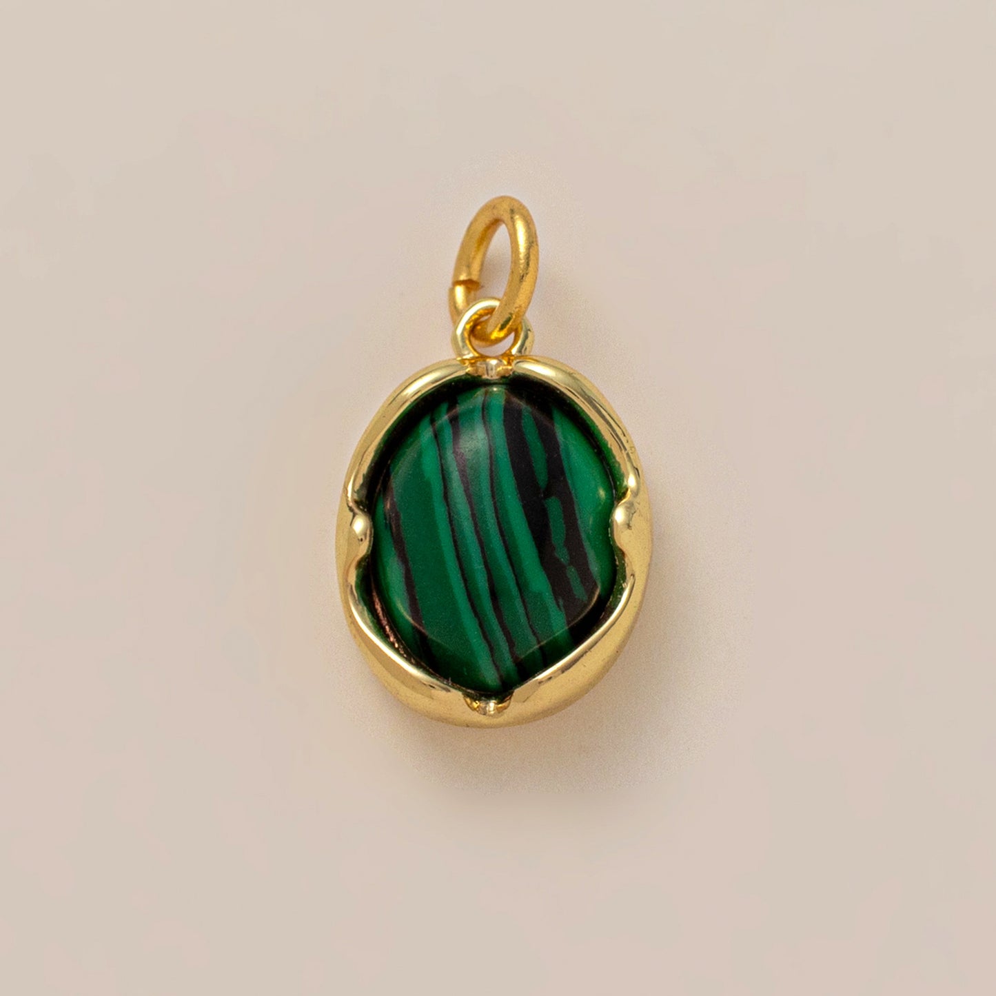Bohemian Geometric Brass Pendant with 18K Gold Plating DIY Charm Bar for Unisex