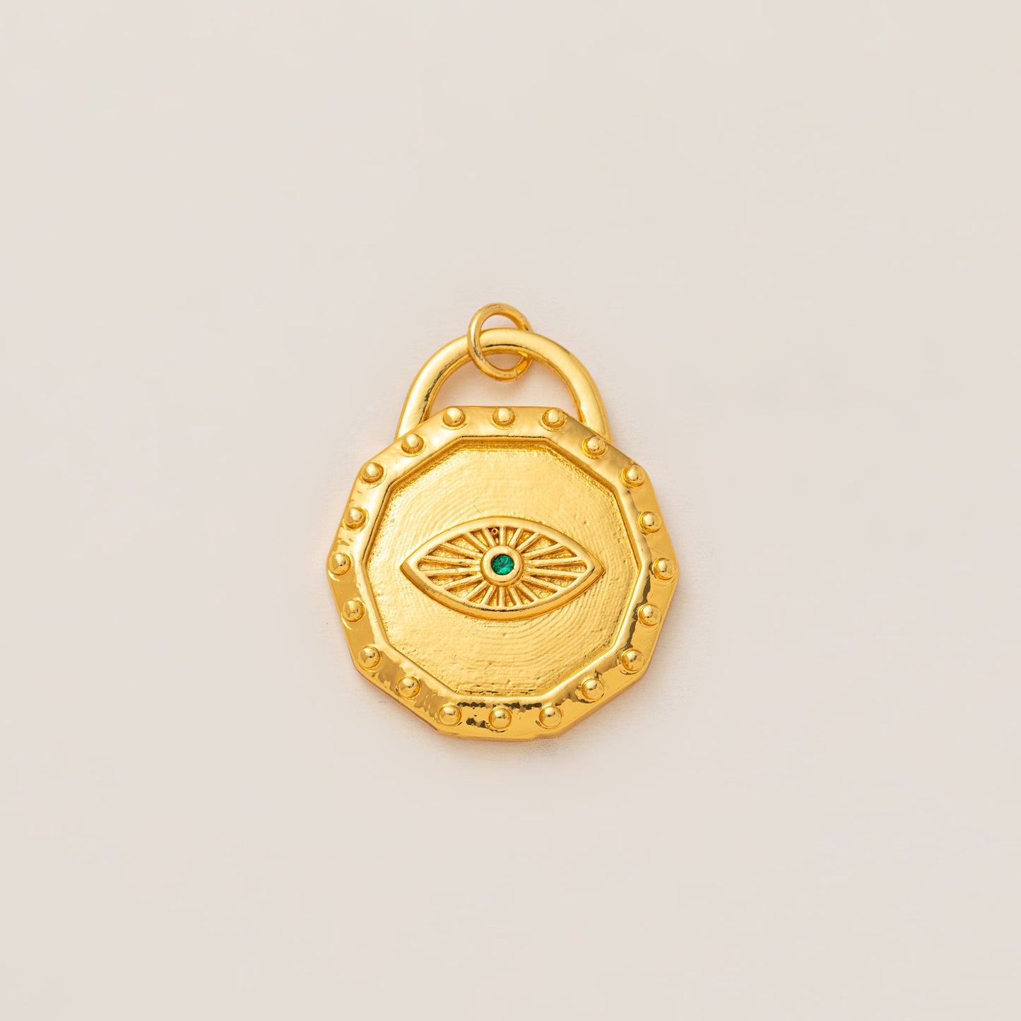 Bohemian Vintage Heart Geometric Brass Plated Pendant Necklace for Women DIY Charm Bar