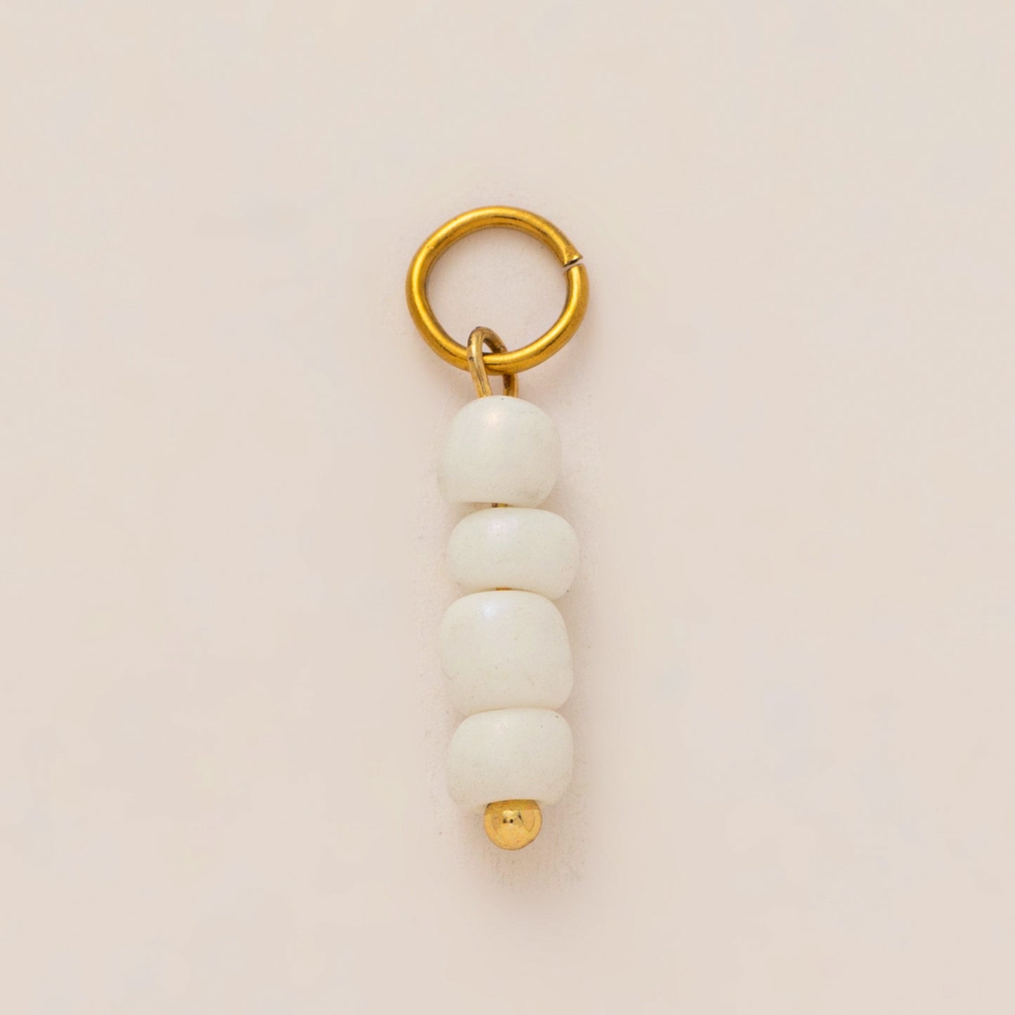 Ethnic Oval Acrylic Pendant Stainless Steel 18K Gold Plated PVD Ball Chain Charm Bar Unisex