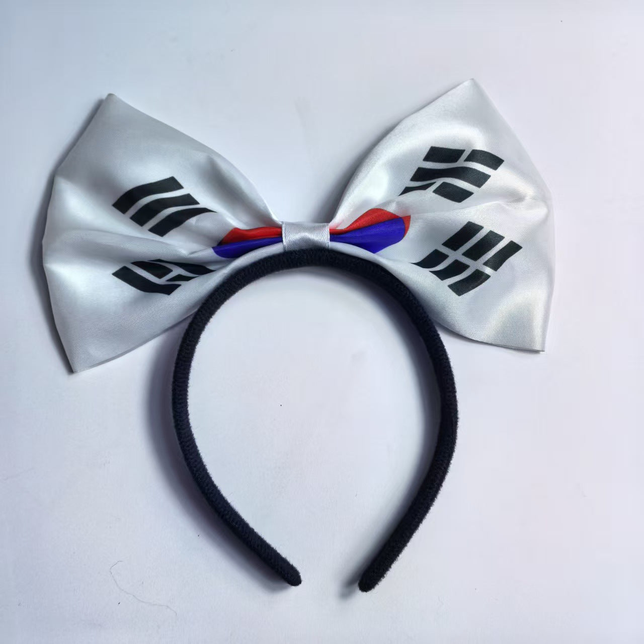 World Cup National Flag Bow Headband Resin Hair Accessory for Soccer Party