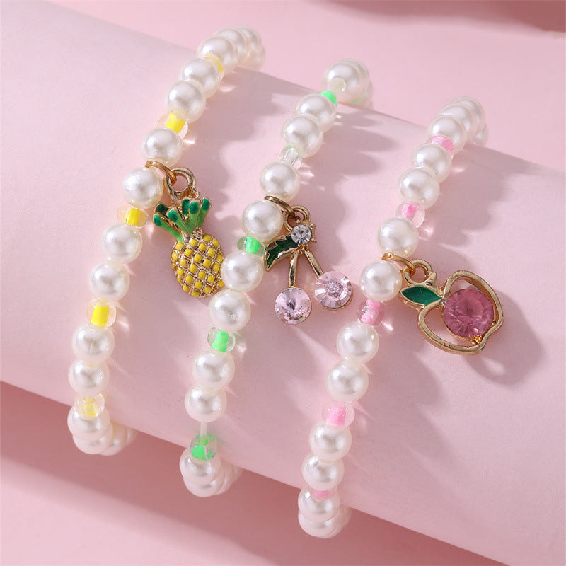 Set di Braccialetti Carini per Bambini con Ciondoli a Forma di Farfalla di Perla, Margherita, Cuore e Unicorno per Bambine dai 6 ai 10 Anni