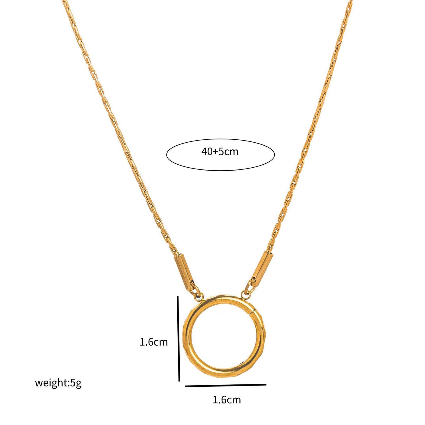Minimalist Floral Pattern Brass PVD Plated Charm Bar