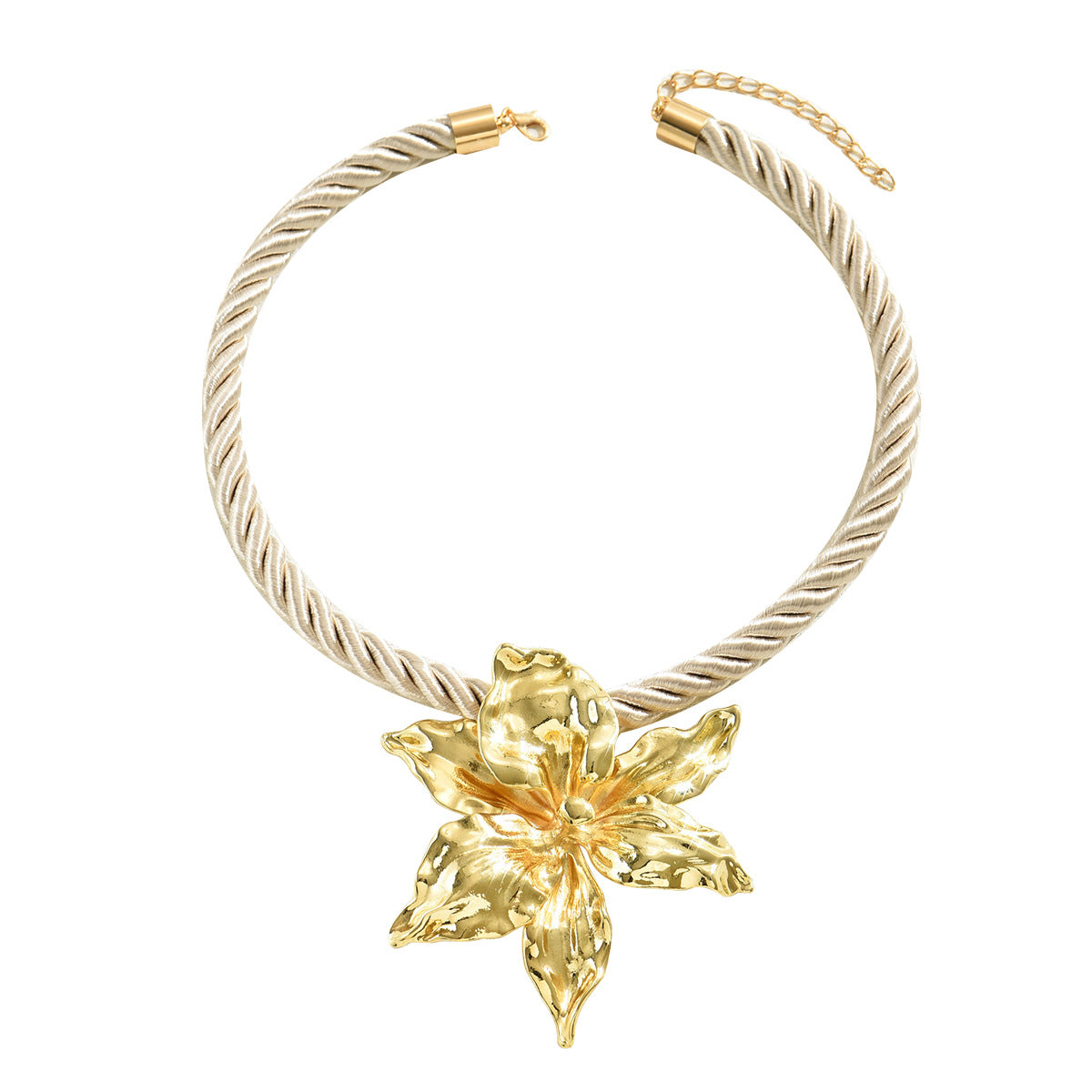 Collar con colgante de corazón floral geométrico para mujer, chapado en aleación de zinc, cadena de medallón minimalista con diseño redondo y en forma de corazón