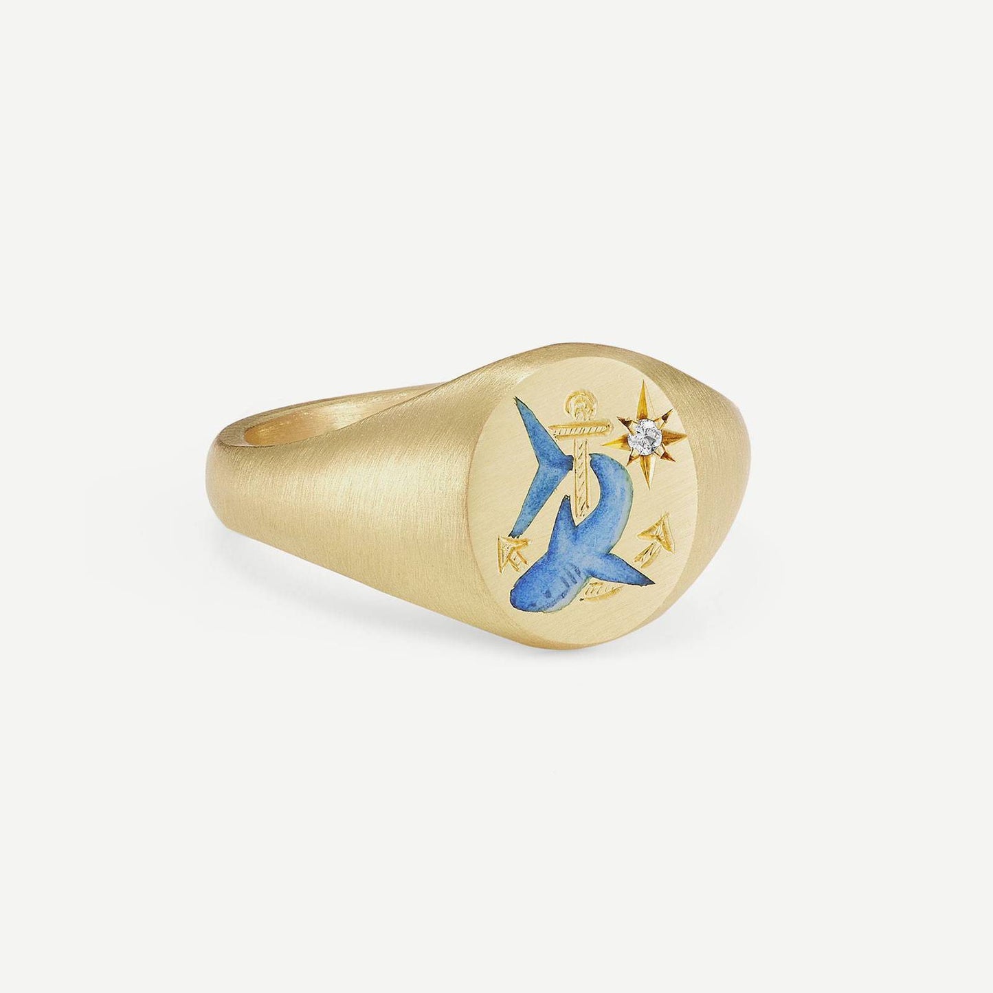 Fashion Heart Animal Stainless Steel PVD Ring